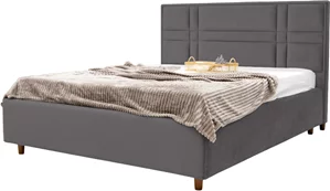 Image Кровать Confort Maria Modern 160x200 Glow 19 Anthracite/Walnut