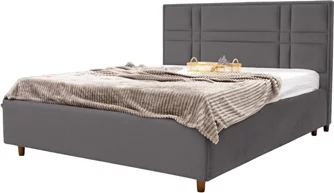 Кровать Confort Maria Modern 160x200 Glow 19 Anthracite/Walnut
