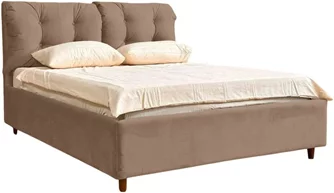Кровать Confort Adele Modern 160x200 Velluto 03 Mika/Walnut