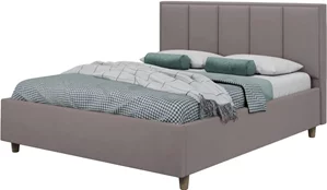 Image Кровать Confort Stenli Modern 160x200 Velluto 15 Silver/Walnut