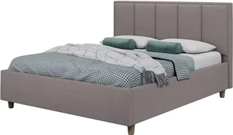 Кровать Confort Stenli Modern 160x200 Velluto 15 Silver/Walnut