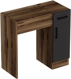 Image Туалетный столик Mirage Meble Inci Light Walnut/Anthracite