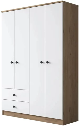 Image Dulap Mirage Meble BA108 S 4D2S Walnut/White