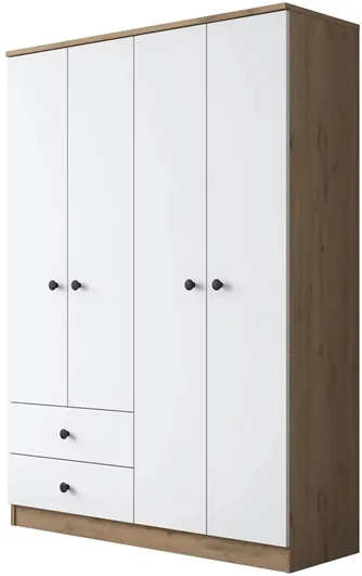 Dulap Mirage Meble BA108 S 4D2S Walnut/White