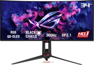 Image Monitor ASUS ROG Swift Tandem RGB QD-OLED PG34WCDN