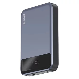 Внешний аккумулятор Proove Hoodman Magnetic 10000mAh 20W, Gray