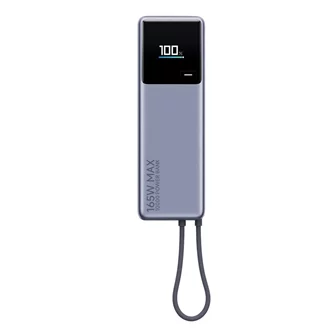 Внешний аккумулятор Xiaomi 10000 mah (Integrated Cable) 165W, Gray