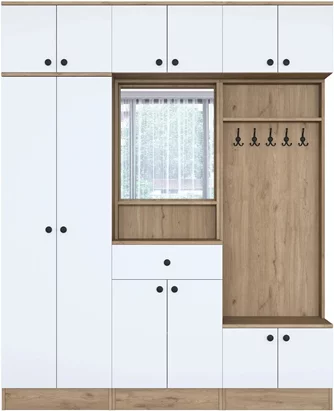 Mirage Meble EA104 Walnut/White