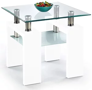 Image Măsuță de cafea Halmar Diana H pătrată, White Lacquered