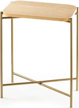 Image Măsuță de cafea Mirage Meble Shb-003-A, Natural/Gold