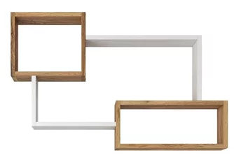Полка Bratex Trio 005, Wotan Oak/White