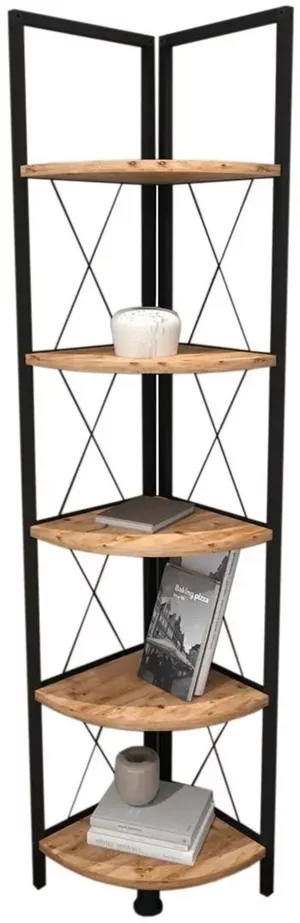 Image Стеллаж угловой Bofigo 5 Shelves Pine/Black