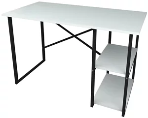 Image Masa de birou Bofigo 2 rafturi, White/Black