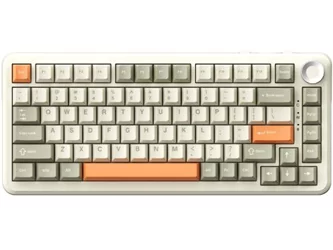 Клавиатура Ajazz AK820 MAX Plus Gray-Cream-Orange