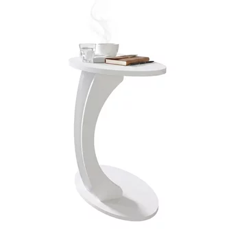 Măsuță de cafea Bofigo Ellipse White