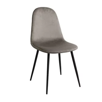 Стул C-710 Catifea+Black Legs Grey