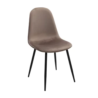 Стул C-710 Brown+Black Legs