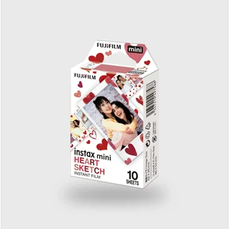 Film foto Fujifilm Instax Mini Heart 10 sheets White