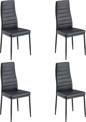 Image Комплект стульев для кухни Modern Home DC855-4, Grey/Black