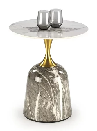 Măsuță de cafea Halmar Rosa, Marble/Gold