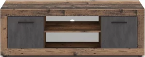 Image Тумба под телевизор Mebel Elite Blago 140см, Dark Oak/Graphite