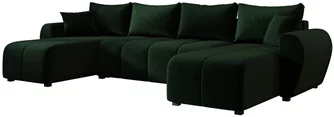 Canapea în formă de U Space Meble Molisa U Itaka 10, Green Dark