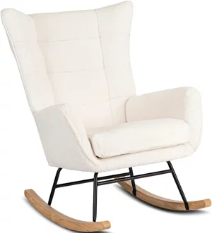 Image Fotoliu balansoar Mebel Elite Jackson, Cream/Oak