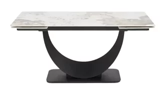 Стол для кухни HALMAR FERNANDO, Beige Marble/Black