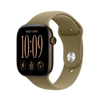 Ceas inteligent Apple Watch Series 12 GPS 46mm MJEU4 Dark Bronze Aluminium Olive Sport Band M/L