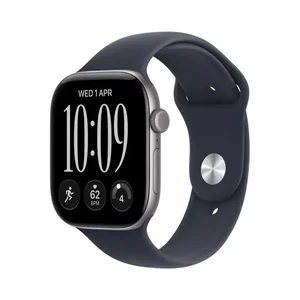 Image Умные часы Apple Watch Series 12 GPS 42mm MJE74 Space Grey Aluminium Navy Blue Sport Band S/M