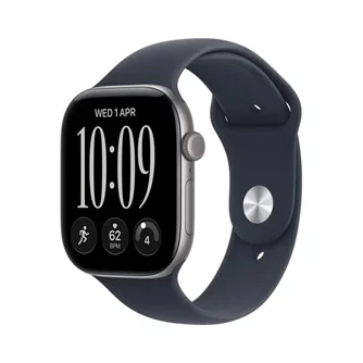 Умные часы Apple Watch Series 12 GPS 42mm MJE74 Space Grey Aluminium Navy Blue Sport Band S/M