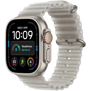 Image Умные часы Apple Watch Ultra 4 GPS + LTE 49mm MJAD4 Natural Titanium Case Tran. Gray Ocean Band