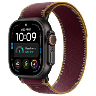 Умные часы Apple Watch Ultra 4 GPS + LTE 49mm MJC44 Black Titanium Case Burgundy Trail Loop M/L