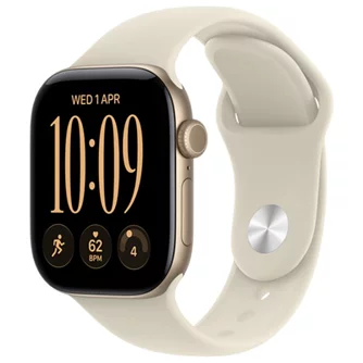 Умные часы Apple Watch Series 12 GPS 42mm MJEE4 Light Gold Aluminium Case Sand Sport Band M/L