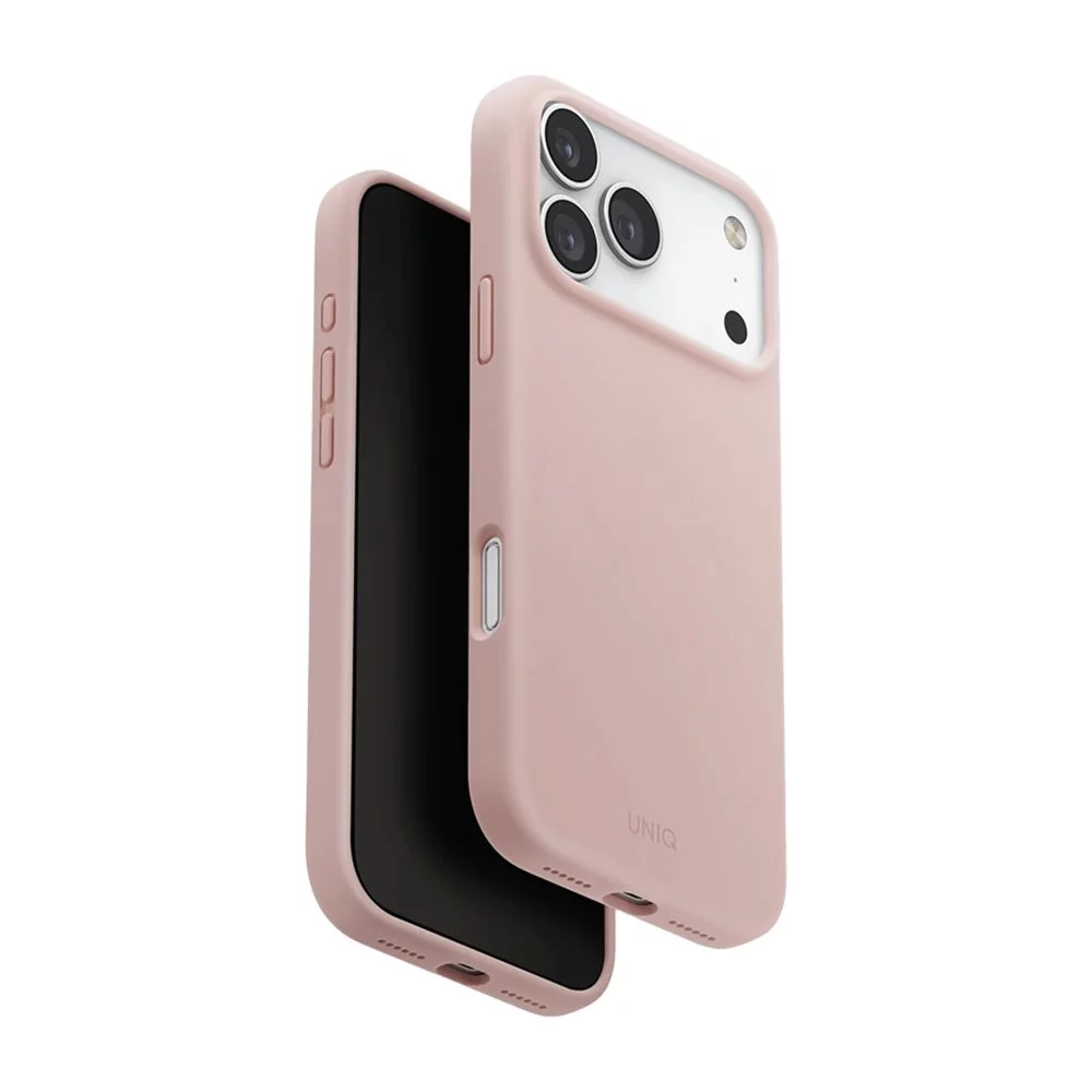 Husă Uniq iPhone 17 Pro Max Hybrid MagClick Lino, Blush Pink