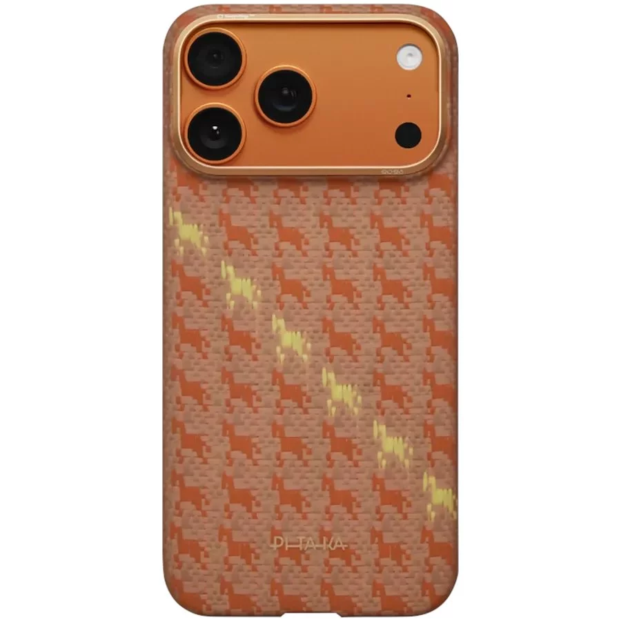 Husă Pitaka Happiness Rides Amber for iPhone 17 Pro