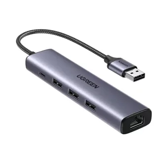 Adaptor UGREEN 5in1 CM475 USB 3.0, Grey
