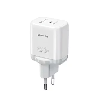 Зарядное устройство BAVIN 20W USB-C, White