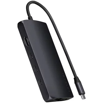 Adapter SATECHI USB-C 8K with Ethernet Midnight