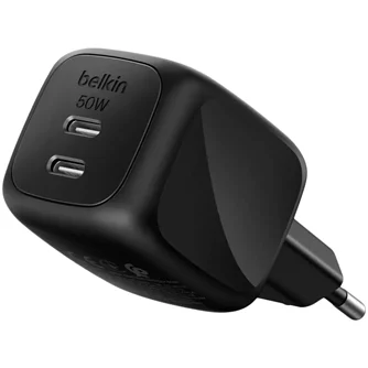 Incărcător BELKIN 50w Dual USB-C Black