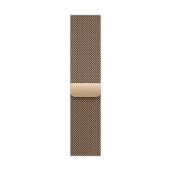 Ремешок APPLE 46mm Gold Milanese Loop S/M