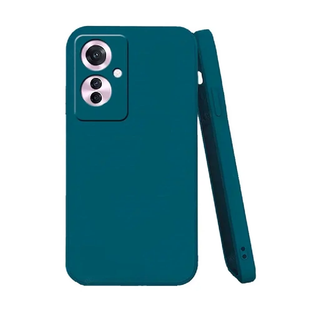 Чехол WOO Oppo Reno 11F Liquid Silicone Blue