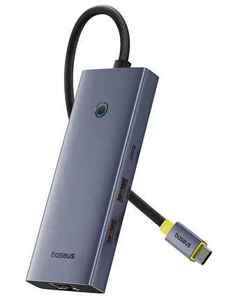 Adaptor Baseus UltraJoy Series 7in1 Type-C, Space Gray