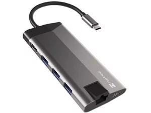 Image Adaptor Natec Fowler Plus 8in1 USB-C, Gray