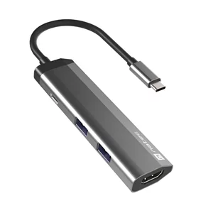 Image Adaptor Natec Fowler Slim Usb-C 4 In 1, Grey