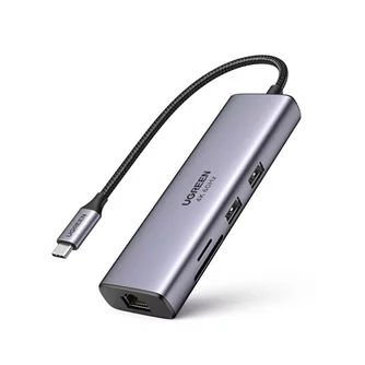 Adaptor UGREEN CM512 7in1 Type-C 95W, Grey