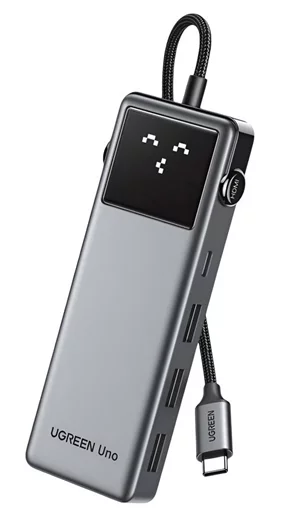 Image Adaptor UGREEN Series Uno CM889 6in1 USB-C 100W, Grey