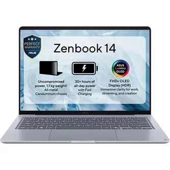 Ноутбук ASUS UX3480AA Core Ultra 7 355 16/512GB Win11 Arctic Blue
