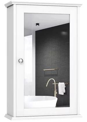 Image Dulap cu oglindă Costway BA8033WH White