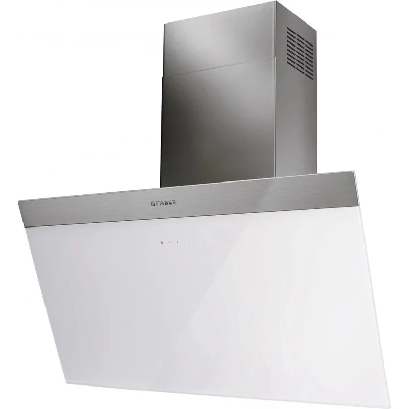 Настенная вытяжка Faber DAISY + WH A80/2 80 см Белый/Белое стекло